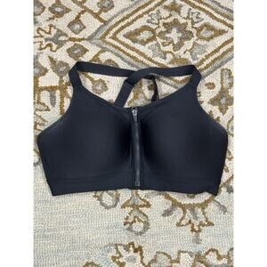 Under Armour UA Infinity High Zip 2.0 Sports Bra Size XL Black